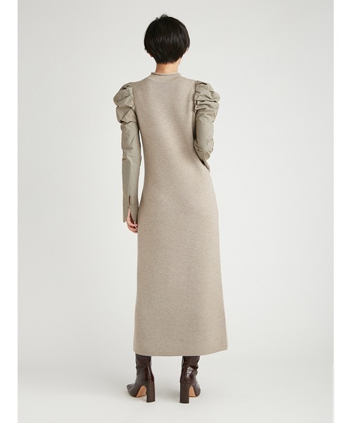 「styling/」 ニットワンピース 0 ベージュ レディース_画像8