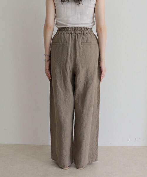 fredy emue（フレディエミュ） ワイドパンツ パンツ LINEN セミワイド