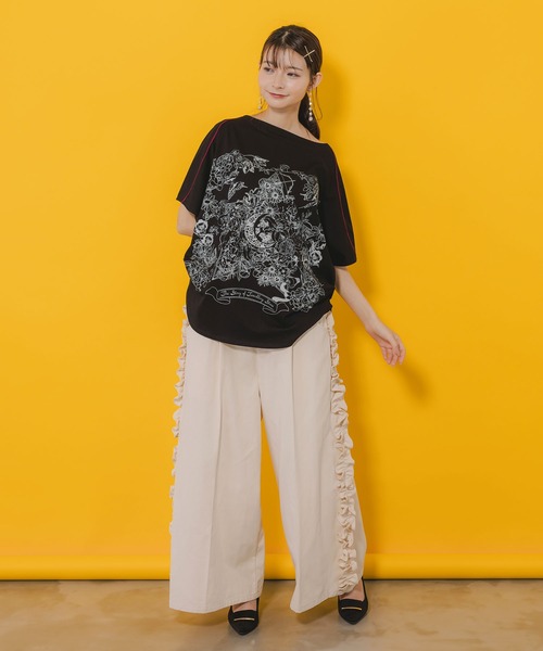 「iS ScoLar」 パンツ M アイボリー レディース_画像6