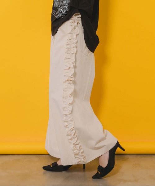 「iS ScoLar」 パンツ M アイボリー レディース_画像7