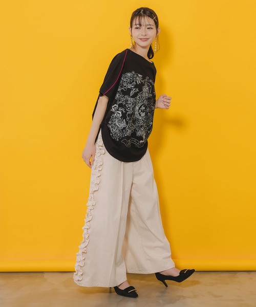 「iS ScoLar」 パンツ M アイボリー レディース_画像8