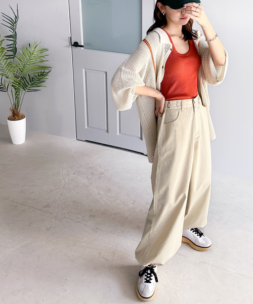 「Java」 チノパンツ LARGE ブラック レディース_画像8