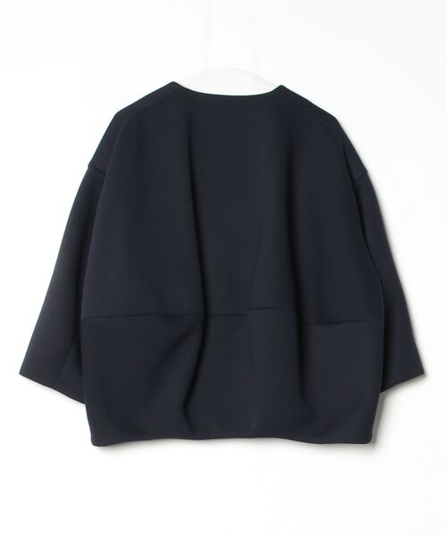 BEARDSLEY（ビアズリー） ノーカラージャケット M ネイビー レディース