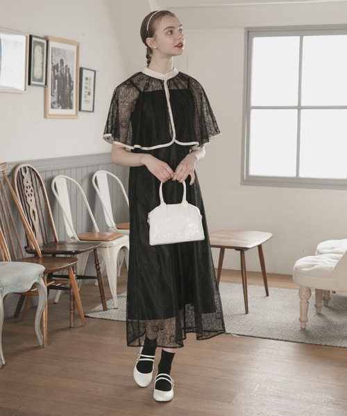 「BONLECILL noir」 コンビワンピース M~L ブラック レディース_画像5