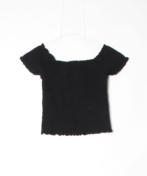 「stradivarius」 半袖カットソー M ブラック レディース_画像2