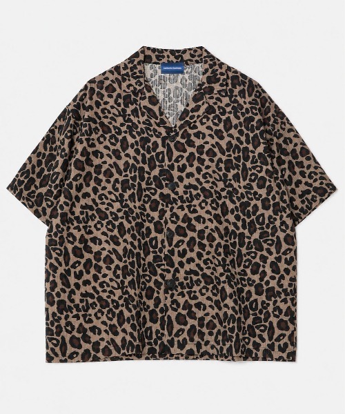 シャツ 5C29 レオパードワイドシャツ メンズの画像