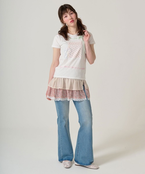 「TINA:JOJUN」 半袖Tシャツ M ベビーピンク レディース_画像6