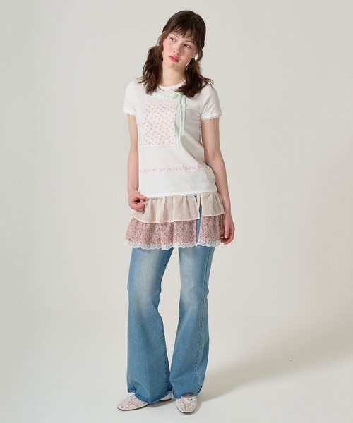 「TINA:JOJUN」 半袖Tシャツ M ベビーピンク レディース_画像7