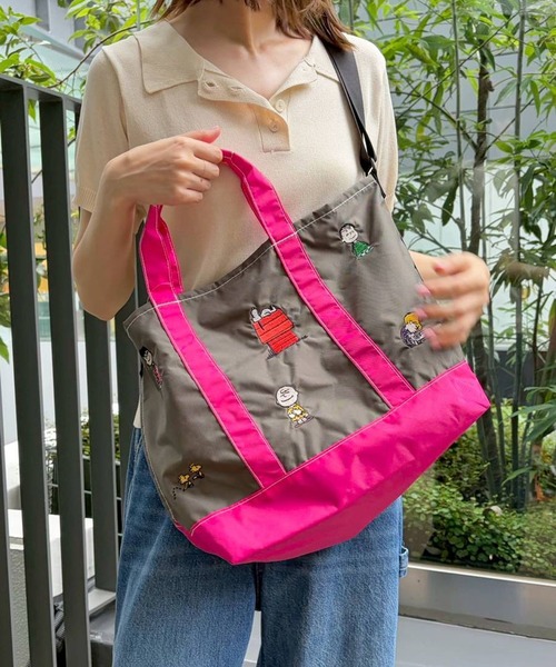 BAYFLOW（ベイフロー） トートバッグ 「PEANUTS」刺繍トートLサイズ