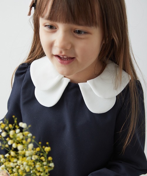 「riziere」 「KIDS」長袖ワンピース 120 ベージュ キッズ_画像9