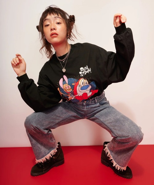 「Little sunny bite」 長袖カットソー M ホワイト レディース_画像3