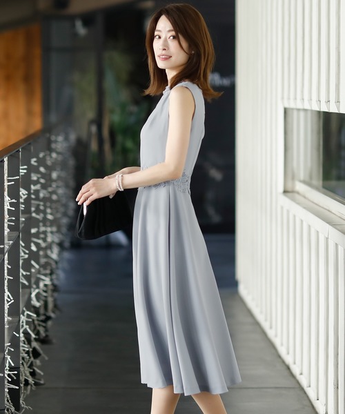 ドレス インナーレースワンピースドレス大きいサイズノースリーブ ロング結婚式フォーマル Zozotown Yahoo 店 通販 Yahoo ショッピング