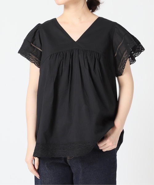 SLOBE IENA  コットンラッフルブラウス SLOBE IENA（スローブイエナ）の「コットンラッフルブラウス【手洗い