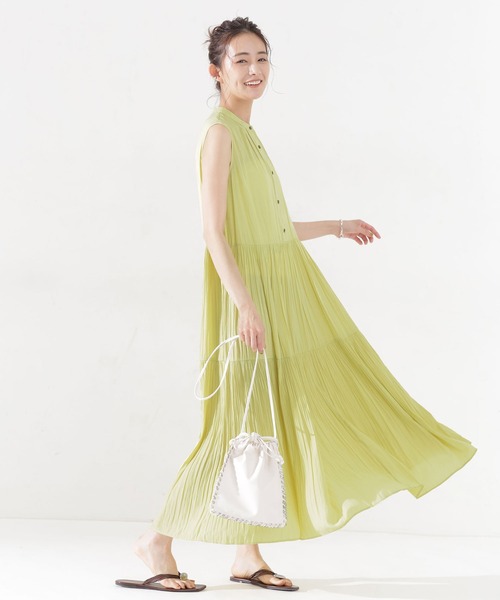 ワンピース ティアードプリーツワンピース ノースリーブ Zozotown Paypayモール店 通販 Paypayモール