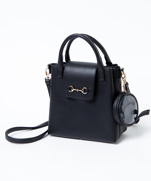 【新品未使用】タグ付きWEGO ウィゴー 2WAY 痛バッグ ショルダーブラック WEGO ショルダーバッグ バッグ WEGO/ビット付き痛ショルダー