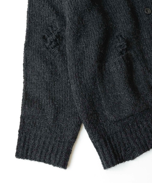 NUMBER (N)INE（ナンバーナイン） カーディガン WOOL ALPACA RIPPED