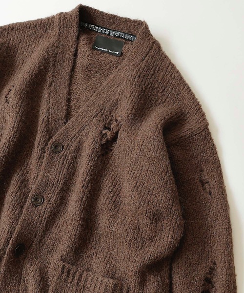 NUMBER (N)INE（ナンバーナイン） カーディガン WOOL ALPACA RIPPED