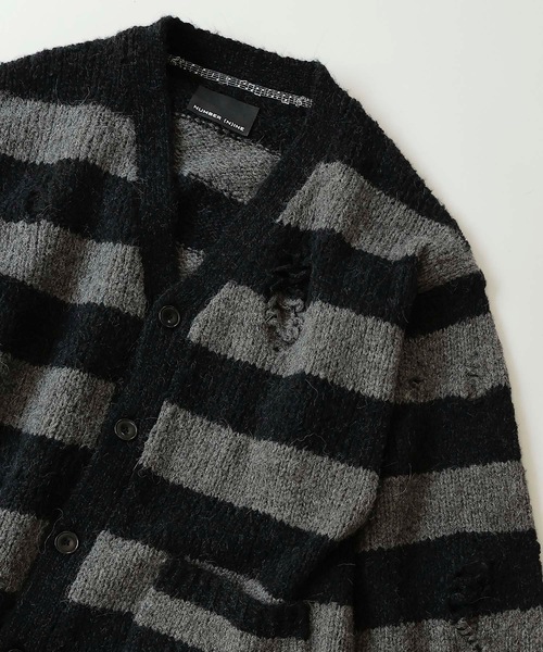 NUMBER (N)INE（ナンバーナイン） カーディガン WOOL ALPACA RIPPED