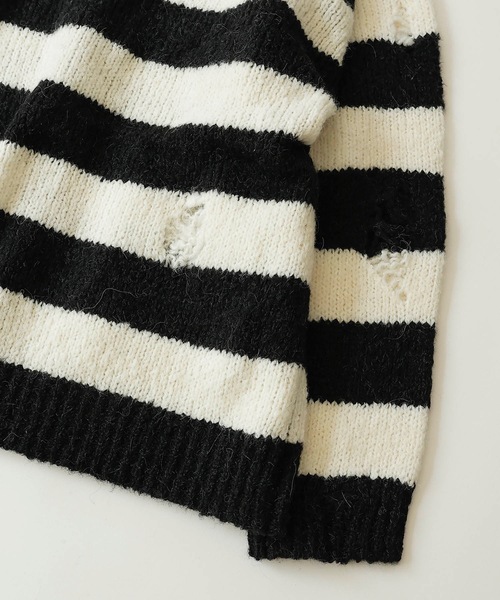 NUMBER (N)INE（ナンバーナイン） カーディガン WOOL ALPACA RIPPED