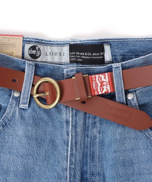 Levi's（リーバイス） メンズ ベルト 別注 30mm リング型バックル 本革