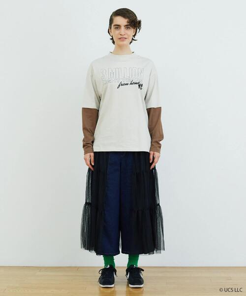 FRAPBOIS レイヤーカットソー (E.T.) ロンＴ FRAPBOIS tシャツ レイヤーカットソー レディース メンズ