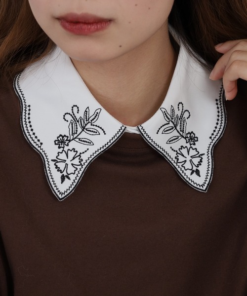 FUNALIVE（ファンアライブ） つけ襟 付け襟 je crois soi レース刺繍