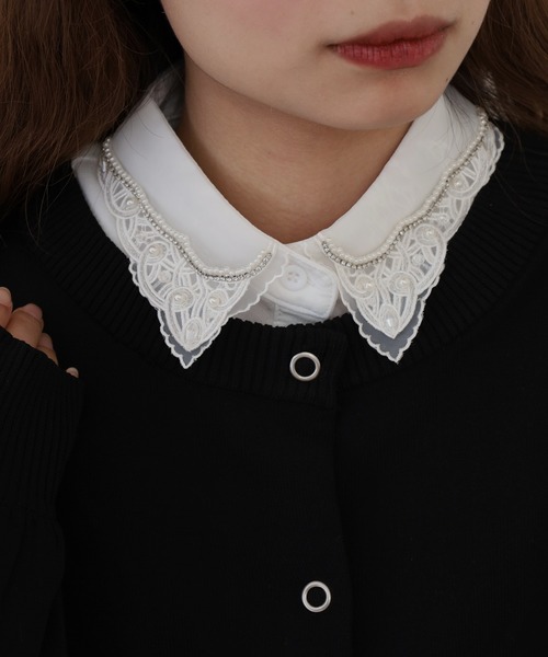 FUNALIVE（ファンアライブ） つけ襟 付け襟 je crois soi レース刺繍