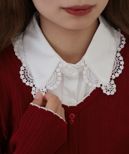 FUNALIVE（ファンアライブ） つけ襟 付け襟 je crois soi レース刺繍