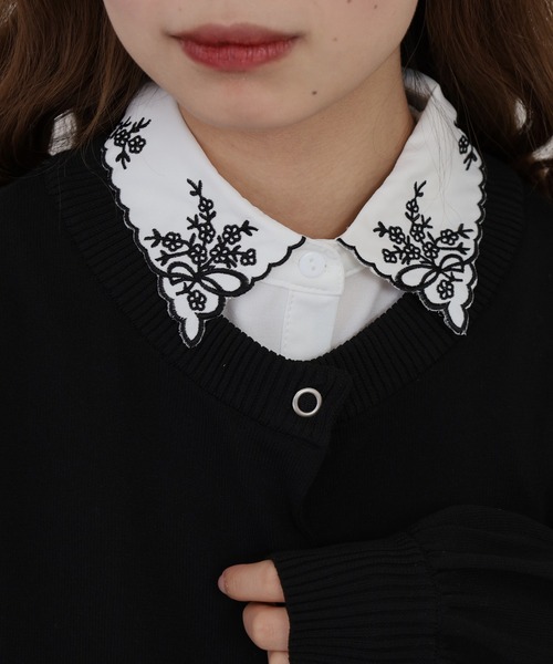 FUNALIVE（ファンアライブ） つけ襟 付け襟 je crois soi レース刺繍