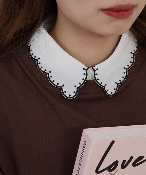 FUNALIVE（ファンアライブ） つけ襟 付け襟 je crois soi レース刺繍