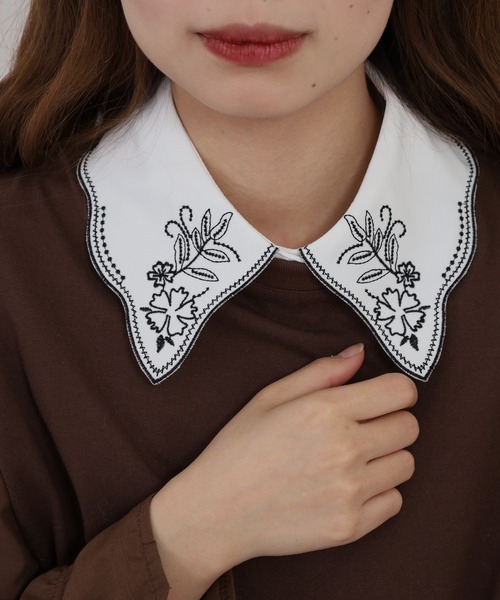 FUNALIVE（ファンアライブ） つけ襟 付け襟 je crois soi レース刺繍