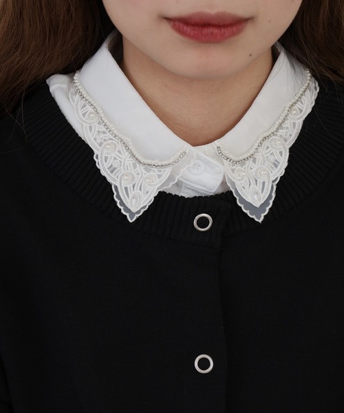 FUNALIVE（ファンアライブ） つけ襟 付け襟 je crois soi レース刺繍