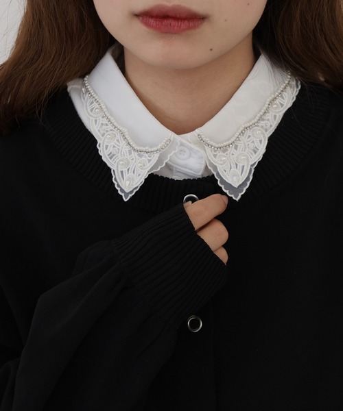 FUNALIVE（ファンアライブ） つけ襟 付け襟 je crois soi レース刺繍