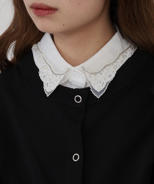 FUNALIVE（ファンアライブ） つけ襟 付け襟 je crois soi レース刺繍