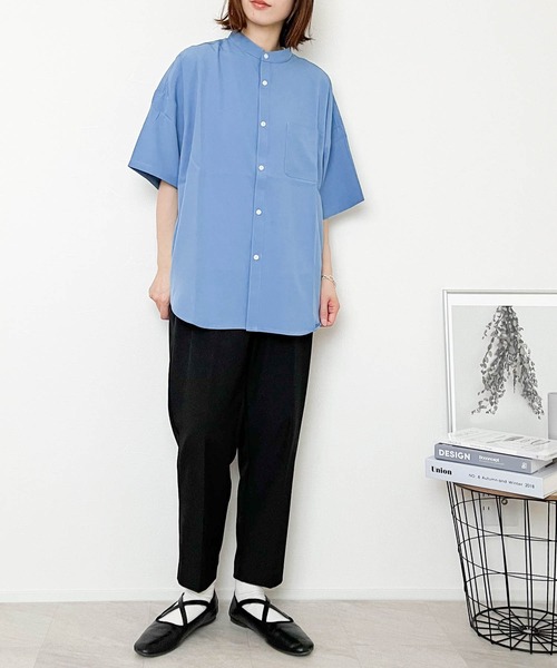 ARTS&SCIENCE 24SS バンドカラー シャツ Band collar simple shirt – ARTS&SCIENCE ONLINE SELLER