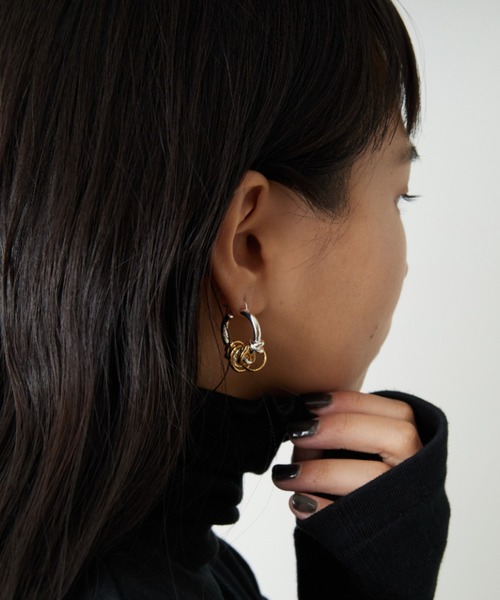 LAPUIS（ラピュイ） ピアス COIL AROUND ピアス レディース : ZOZOTOWN