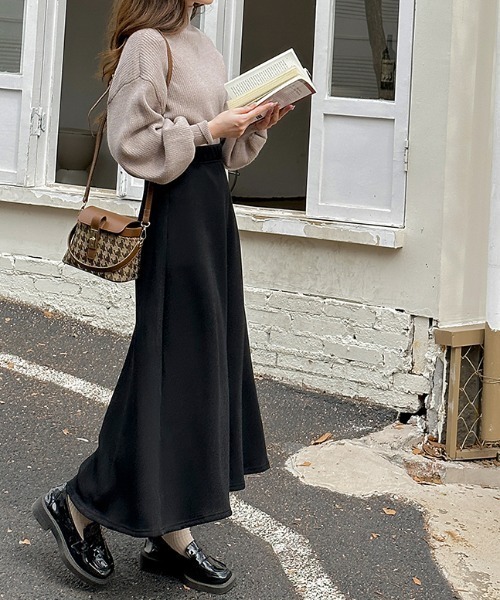 COCOMOMO スカート 裏起毛フレアロングスカート : ZOZOTOWN Yahoo!店
