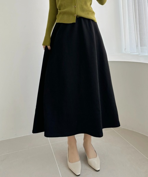 COCOMOMO スカート 裏起毛フレアロングスカート : ZOZOTOWN Yahoo!店