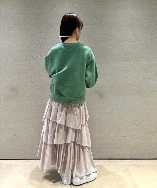 SNIDEL スカート コットンティアードボリュームスカート