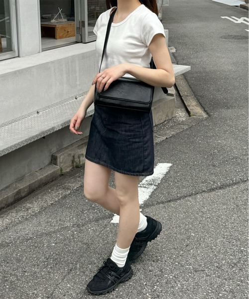 関税なし★REFORMATION★ミッドライズ デニム ミニスカート セール】LOW RISE DENIM MINI SKIRT（デニムスカート）｜X-girl