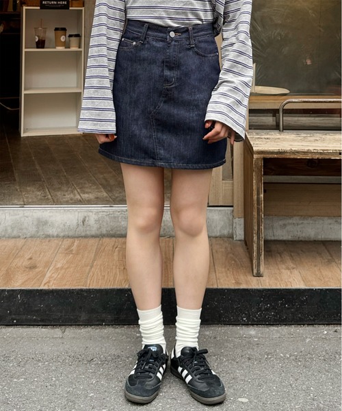 LE MORE デニムスカート デニムミニスカート : ZOZOTOWN Yahoo
