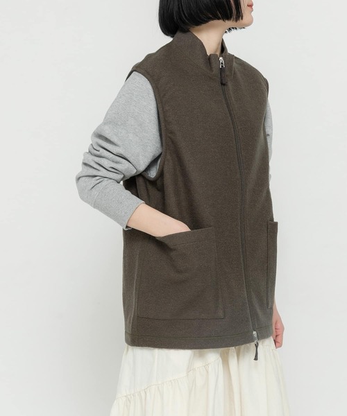 UNIFY ユニフィー 23AW 日本製 ウーリング縮絨ベスト VE02223UN Free BLACK ジレ STILL BY HAND x URBAN RESEARCH DOORS トップス【中古】【UNIFY】 UNIFY ユニフィー 23AW 日本製 ウーリング縮絨ベスト VE02223UN Free