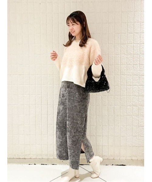 flower スカート グリッターニットスカート : ZOZOTOWN Yahoo!店