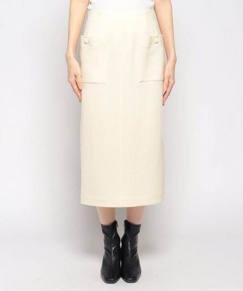 トープメルトンポケットスカート allureville トープメルトンポケットスカート allureville