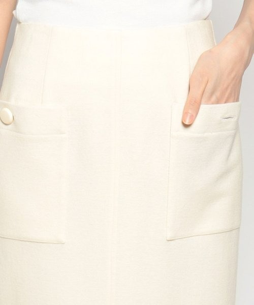 allureville（アルアバイル） スカート カラーメルトン釦付きタイト