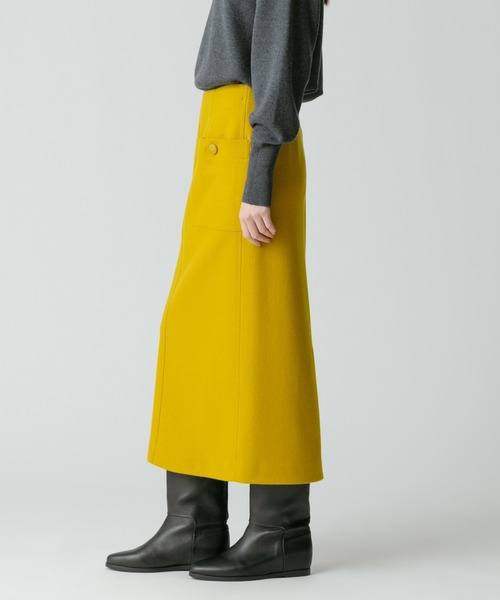 allureville（アルアバイル） スカート カラーメルトン釦付きタイト