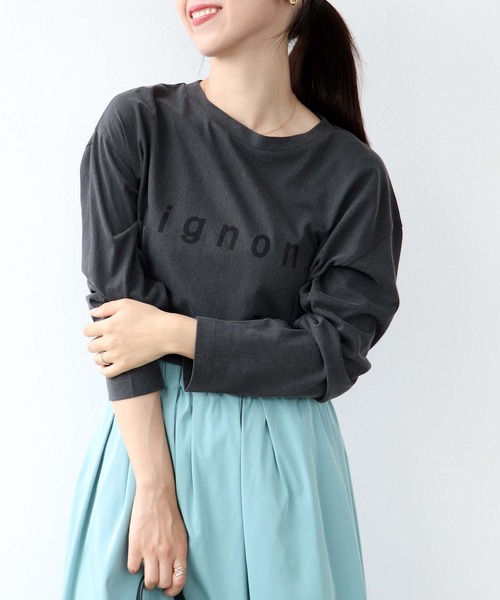 tシャツ MIGNONプリントビックロンT レディース