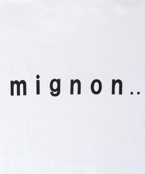 tシャツ MIGNONプリントビックロンT レディース セール】MIGNONプリントビックロンT（Tシャツ/カットソー