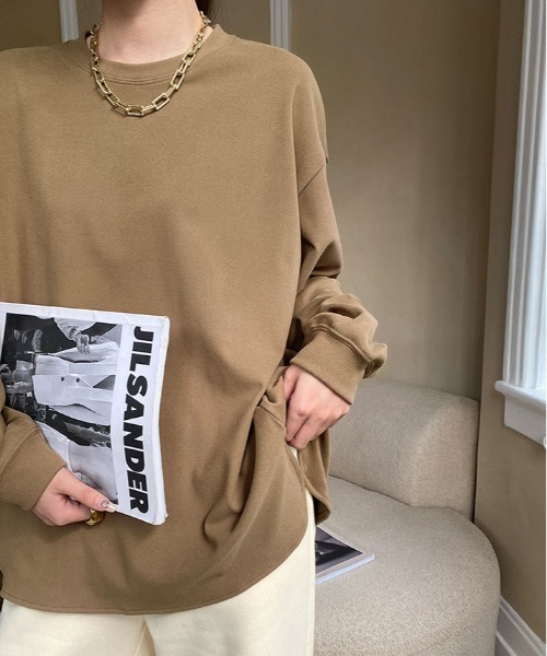 tシャツ クルーネックラウンドヘムプル レディース tシャツ クルーネック ラウンド ヘムプルオーバー レディース