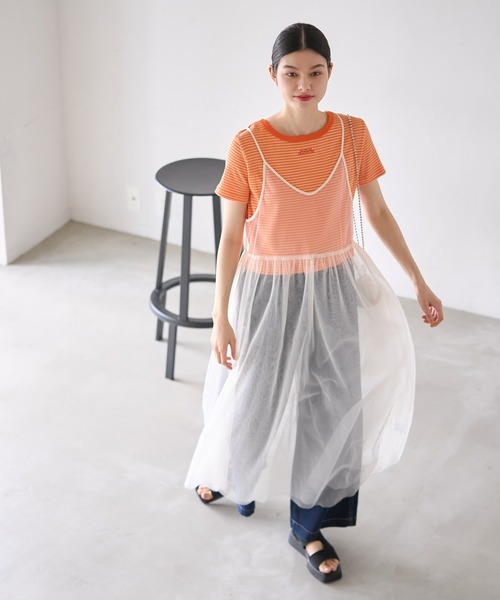 ROPE' PICNIC（ロペ ピクニック） ワンピース バックリボンチュール